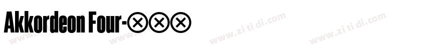 Akkordeon Four字体转换